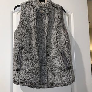 Sherpa Gray Vest